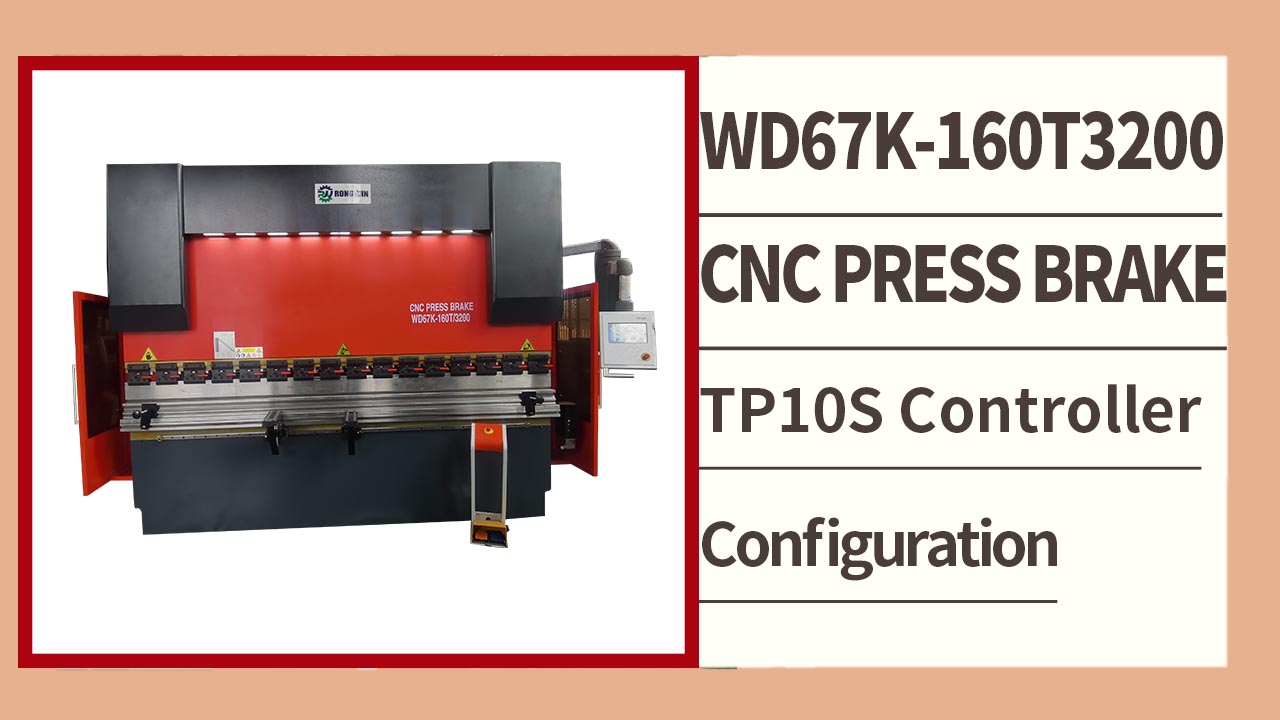 RONGWIN le guía WD67K-160T/3200 TP10S controlador barra de torsión CNC prensa plegadora prueba de flexión
    
