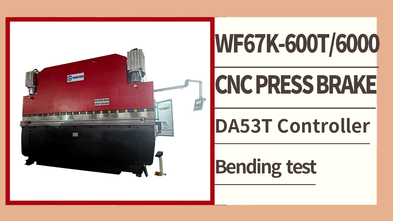 RONGWIN lo guía Controlador WF67K-E 600T600 DA53T Dobladora de plegadora CNC grande con ahorro de energía
