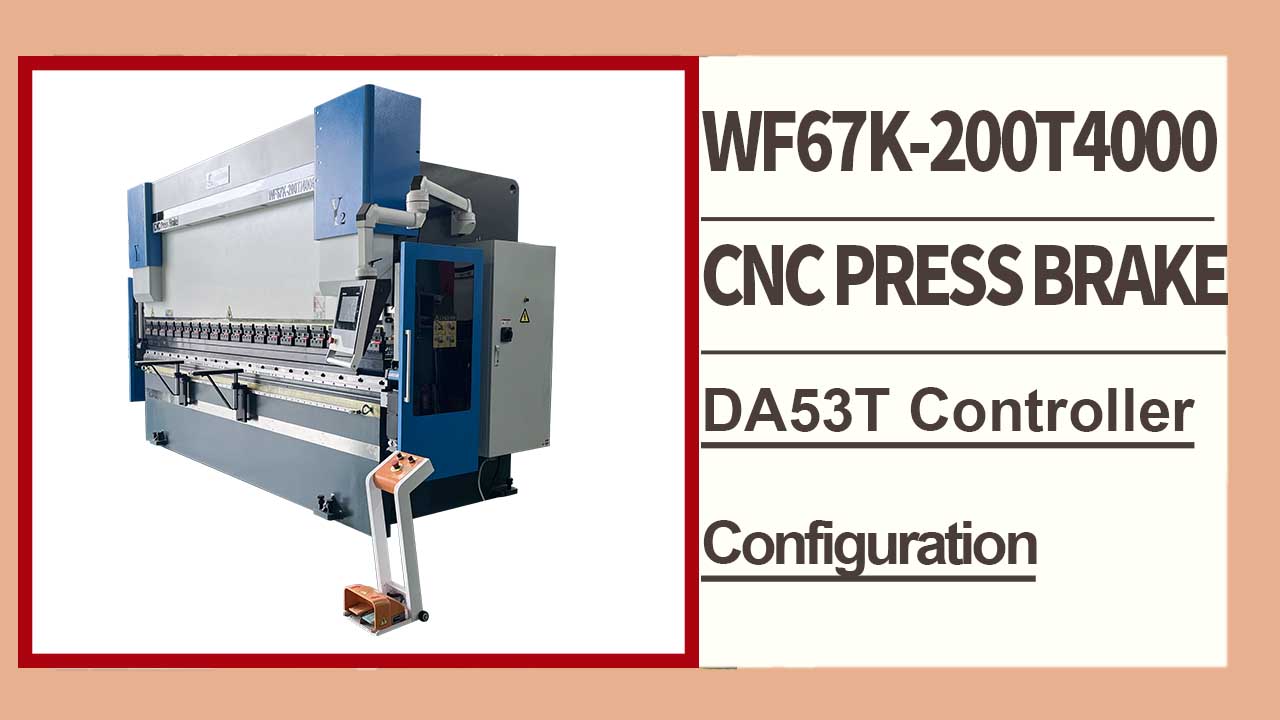 Controlador WF67K-E 200T4000 DA53T, ahorro de energía, plegadora CNC, prueba de flexión