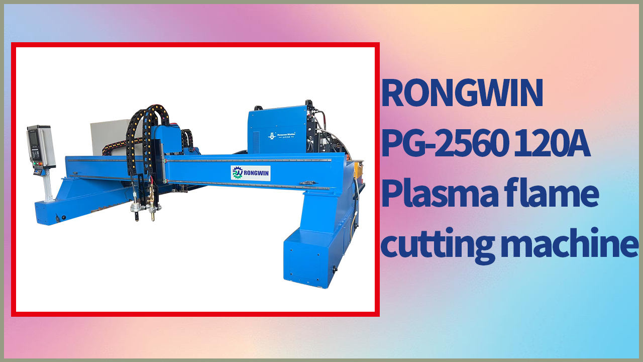 Máquina de corte por plasma CNC de mesa RONGWIN PG-2560 120A para cortar placas de acero.